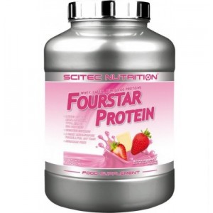 Fourstar Protein 2000g клубника-белый шоколад Фото №1